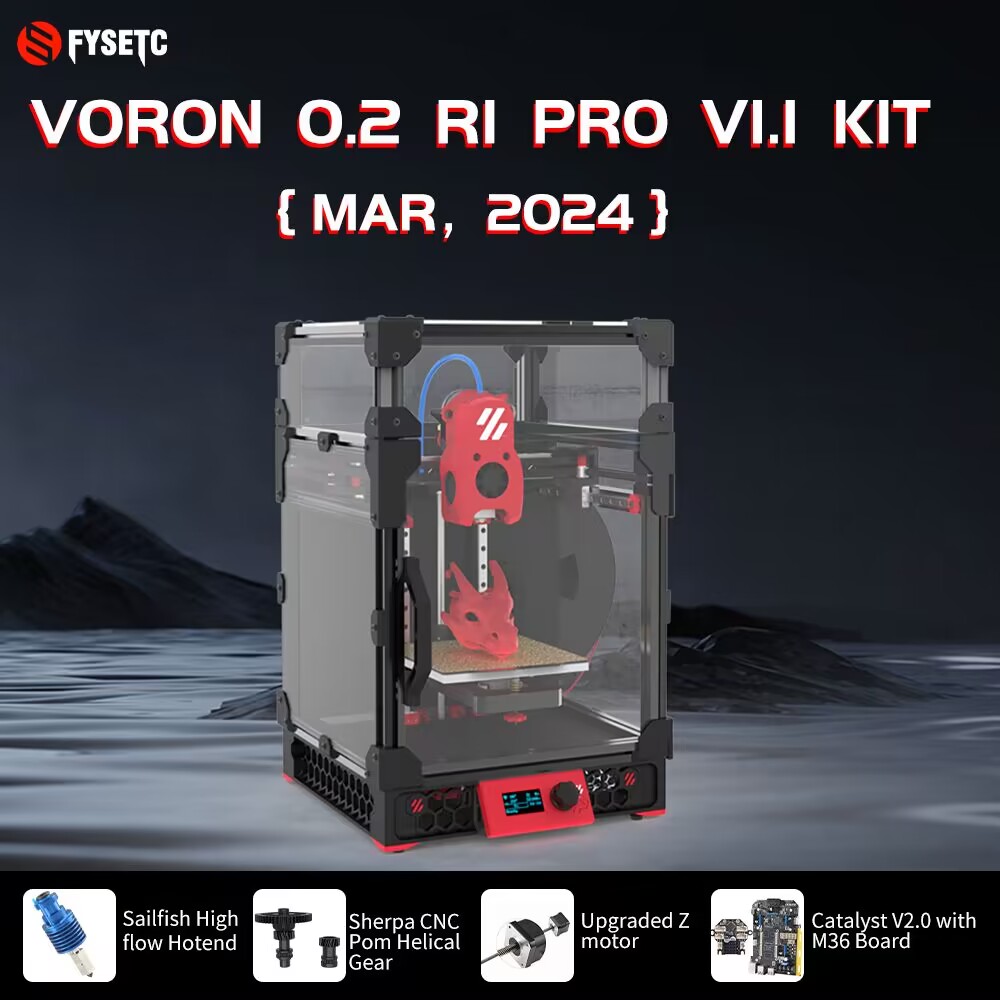 Corexy 3D Printer Kit - 2025FYSETC Yüksek Hassasiyetli Voron V0.2 R1