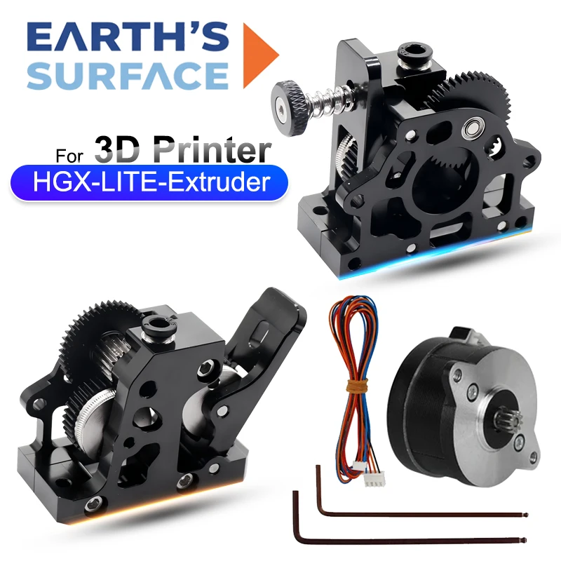 Direct Drive Dual Gear Extruder High Speed - HGX LITE Çift Dişli Sert Çelik