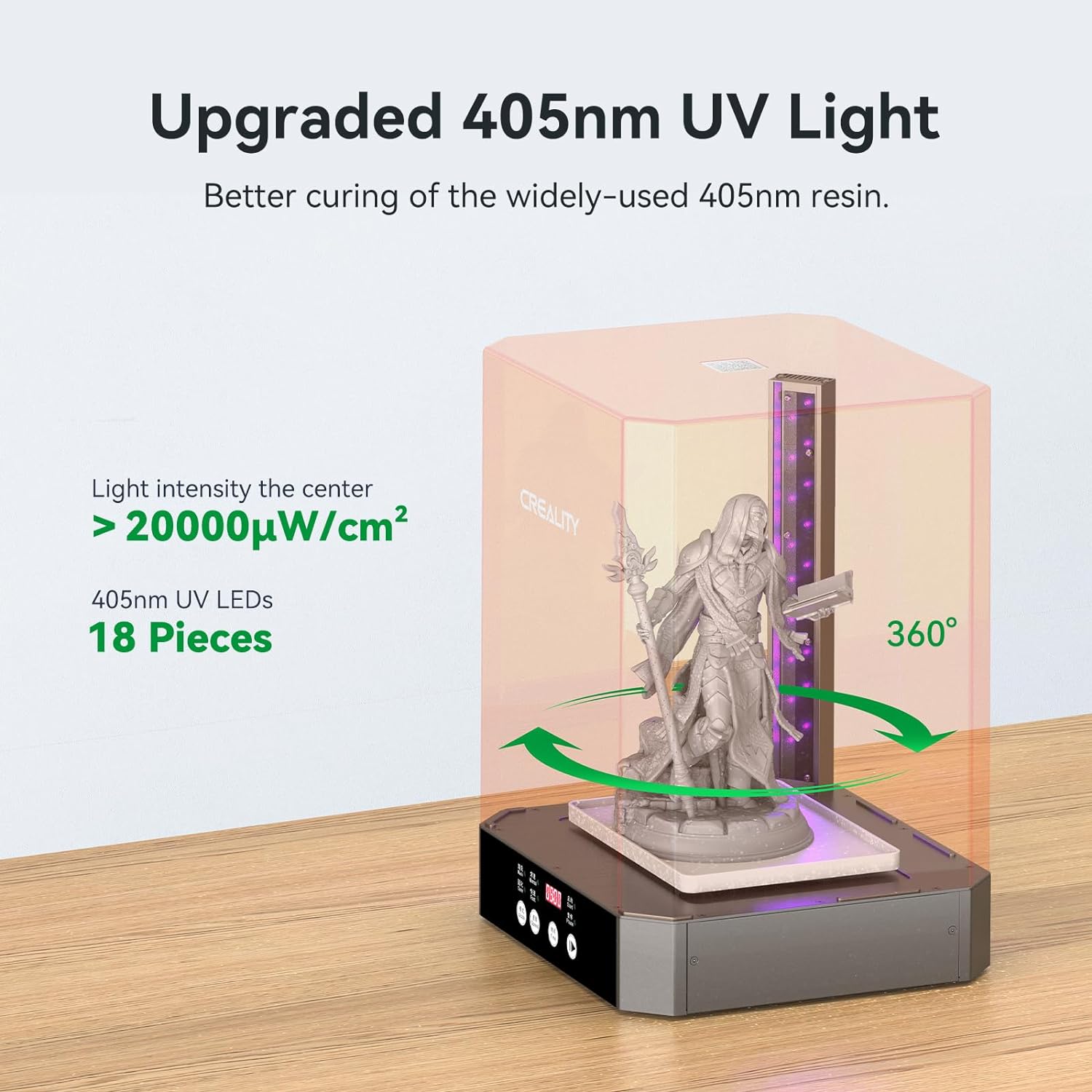 CREALITY UW-03 3D Yazıcı Reçin - Large Resin Wash And Cure Station incelemesi ve fiyatı