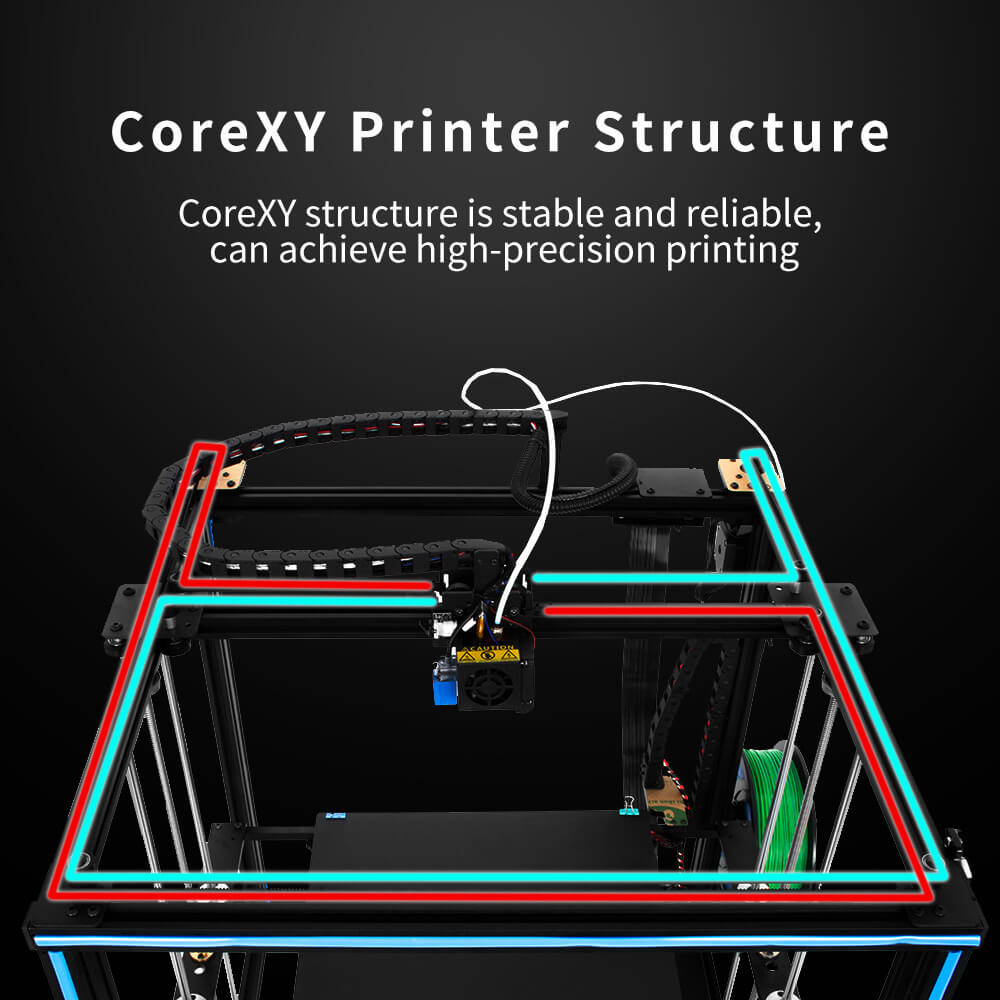 2016 X5SA Impressora 3D yazıcı - Corexy 3D Printer Kit incelemesi ve fiyatı
